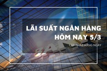 Lãi suất ngân hàng hôm nay 5/3, Agribank, Vietcombank, VietinBank có điều chỉnh lãi suất mới?