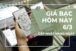 Giá bạc hôm nay 6/3 giảm nhẹ sau một ngày tăng, bạc Phú Quý còn 3,1 triệu đồng/lượng