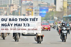 Dự báo thời tiết ngày mai 7/3, Hà Nội có nắng, TP HCM nắng gắt và Đà Nẵng có mưa