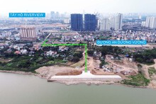 Cận cảnh dự án chống ngập cho KĐT Ciputra đang xây dựng