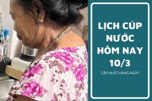 Lịch cúp nước TP HCM ngày 10/3 và sáng ngày 11/3 rất nhiều khu vực ở trung tâm tạm ngưng cấp nước đến sáng