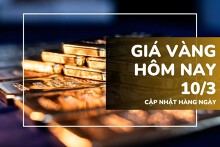 Giá vàng hôm nay 9/3: Vàng SJC, vàng nhẫn quay đầu giảm mạnh tới 1,9 triệu đồng/lượng