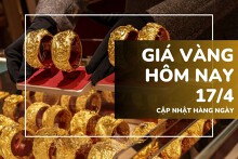 Giá vàng hôm nay 17/4: Vàng SJC, vàng nhẫn tiếp tục lao dốc, giảm gần 2 triệu đồng/lượng