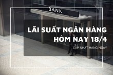 Lãi suất ngân hàng hôm nay 18/4, Agribank, Vietcombank, BIDV và VietinBank cao nhất bao nhiêu?