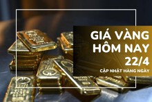 Giá vàng hôm nay 22/4: Vàng SJC, vàng nhẫn lao dốc gần 1 triệu đồng/lượng