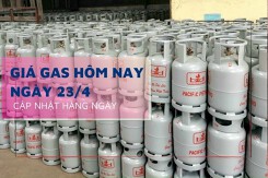Giá gas hôm nay 23/4 tại tất cả các địa phương trọng điểm như Hà Nội, Hải Phòng, Đà Nẵng và TP. HCM đều giữ mức ổn định