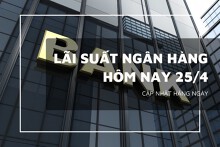 Lãi suất ngân hàng hôm nay 25/4, Agribank, Vietcombank, VietinBank, BIDV không có biến động mới