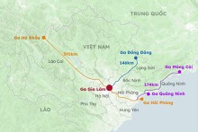 Ba tuyến đường sắt tốc độ cao kết nối với Trung Quốc