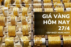 Giá vàng hôm nay 27/4: Quay đầu giảm trong phiên sáng đầu tuần