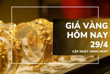 Giá vàng hôm nay 29/4: Vàng SJC và nhẫn trơn tiếp tục giảm mạnh 1,5 - 2 triệu đồng/lượng