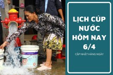Lịch cúp nước TP HCM ngày 6/4 và sáng ngày 7/4 mất nước nhiều nơi ngày đầu tuần