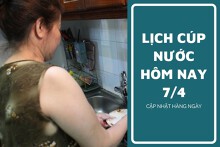Lịch cúp nước TP HCM ngày 7/4 và sáng ngày 8/4 địa bàn các phường trung tâm mất nước nhiều khung giờ vào ngày đầu tuần
