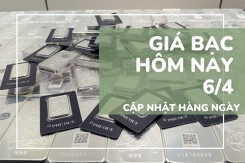 Giá bạc hôm nay 6/4 bạc thỏi tại các thương hiệu đồng loạt giảm hơn 1 triệu đồng/kg