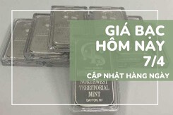 Giá bạc hôm nay 7/4 đảo chiều sau chuỗi giảm sâu, bạc Phú Quý chưa vượt 75 triệu/kg