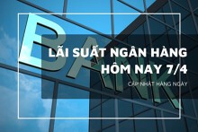 Lãi suất ngân hàng hôm nay 7/4, VietinBank, Agribank, Vietcombank và BIDV đang ở mức nào?