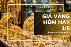 Giá vàng hôm nay 1/5: Tăng nhưng vẫn hướng tới tháng giảm thứ hai liên tiếp