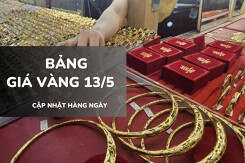 Bảng giá vàng hôm nay 13/5: Vàng SJC, nhẫn trơn và nữ trang đồng loạt lao dốc tới 1,5 triệu đồng/lượng