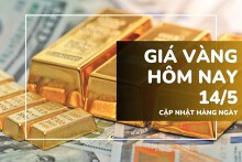 Giá vàng hôm nay 14/5: Vàng SJC, vàng nhẫn đồng loạt đi ngang