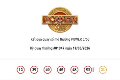 Kết quả xổ số Vietlott Power 6/55 ngày 19/05/2026 cả hai giải Jackpot đều vô chủ