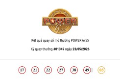 Kết quả xổ số Vietlott Power 6/55 ngày 23/05/2026 cả hai giải Jackpot đều vô chủ
