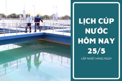 Lịch cúp nước TP HCM ngày 25/5 và sáng ngày 26/5 cúp nước kéo dài đến sáng tại một số phường, xã trọng điểm vào đầu tuần