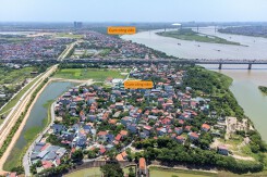 Hiện trạng khu vực dự kiến xây Cụm công viên bãi sông Tàm Xá thuộc Trục đại lộ cảnh quan sông Hồng