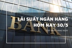 Lãi suất ngân hàng ngày 30/5, Agribank, Vietcombank, VietinBank và BIDV giữ trần bao nhiêu?
