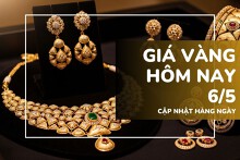 Giá vàng hôm nay 6/5: Vàng SJC, nhẫn trơn quay đầu tăng 2 – 2,6 triệu đồng/lượng