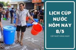 Lịch cúp nước TP HCM ngày 8/5 và sáng ngày 9/5 khu vực nội thành và ngoại thành tạm ngưng cấp nước