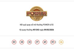 Kết quả xổ số Vietlott Power 6/55 hôm nay 09/05/2026 hai giải Jackpot vẫn chưa tìm thấy chủ nhân
