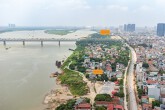 Hiện trạng bãi sông Liên Mạc, Thượng Cát, Phú Thượng dự kiến  xây công viên thuộc Trục đại lộ cảnh quan sông Hồng