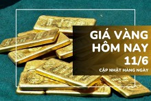 Giá vàng hôm nay 11/6: Vàng SJC và vàng nhẫn lao dốc, mất thêm hơn 2 triệu đồng/lượng