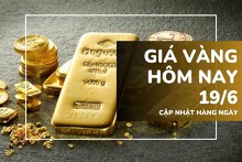 Giá vàng hôm nay 19/6: Vàng SJC và nhẫn trơn giảm sâu 3,5 - 4 triệu đồng/lượng