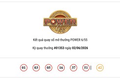Kết quả xổ số Vietlott Power 6/55 hôm nay 02/06/2026 chủ nhân Jackpot 2 hơn 3,3 tỷ đồng lộ diện