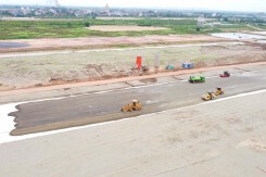 Công trường sân bay Gia Bình sau 10 tháng khởi công