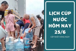 Lịch cúp nước TP HCM ngày 25/6 và sáng ngày 26/6 cúp nước kéo dài đến sáng tại một số phường, xã trọng điểm