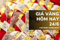 Giá vàng hôm nay 24/6: Tiếp đà giảm, vàng SJC và vàng nhẫn mất thêm 1 triệu đồng/lượng