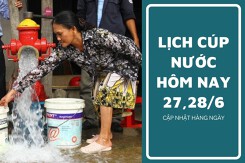 Lịch cúp nước TP HCM ngày 27/6 và ngày 28/6 tạm ngưng cúp nước kéo dài tại nhiều khu phố vào rạng sáng