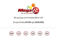 Kết quả xổ số Vietlott Mega 6/45 ngày 26/06/2026: Jackpot hơn 23,4 tỷ đồng đã tìm thấy chủ sở hữu
