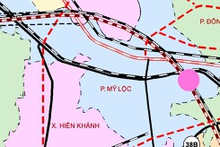 Bản đồ quy hoạch giao thông phường Mỹ Lộc, tỉnh Ninh Bình thời kỳ 2021 - 2030