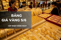 Bảng giá vàng hôm nay 5/6: Rơi thẳng đứng, vàng SJC và nhẫn trơn mất tới 4,8 triệu đồng/lượng