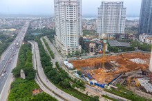 [Photostory] Tiến độ dự án nhà ở công an trong khu đô thị Ciputra của liên danh UDIC - Thái Nam Land