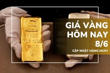Giá vàng hôm nay 8/6: Vàng SJC, nhẫn trơn lao dốc đầu tuần, mất thêm 1,7 triệu đồng/lượng