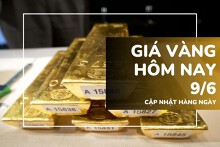 Giá vàng hôm nay 9/6: Vàng SJC, vàng nhẫn đồng loạt đi ngang sau đợt giảm mạnh