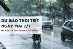 Dự báo thời tiết ngày mai 2/7, Hà Nội và TP HCM mưa lớn cục bộ, Đà Nẵng nắng nóng gay gắt