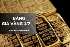 Bảng giá vàng hôm nay 1/7: Vàng SJC, vàng nhẫn đồng loạt tăng, Mi Hồng tăng mạnh nhất