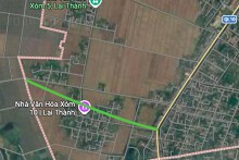 Đường sẽ mở ở xã Lai Thành, tỉnh Ninh Bình