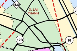 Bản đồ quy hoạch giao thông xã Lai Thành, tỉnh Ninh Bình thời kỳ 2021 - 2030