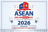 Sắp diễn ra Chương trình Ngày mua sắm trực tuyến ASEAN 2026 tại 10 quốc gia