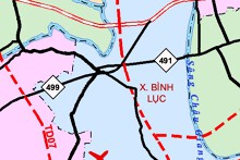 Bản đồ quy hoạch giao thông xã Bình Lục, tỉnh Ninh Bình thời kỳ 2021 - 2030